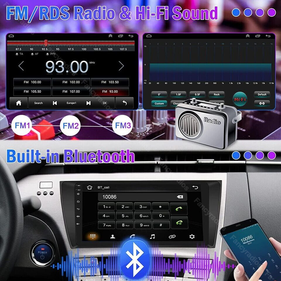 Android 13 For Toyota Prius 2010-2015 Carplay Car Stereo Radio Navi GPS 1280*800