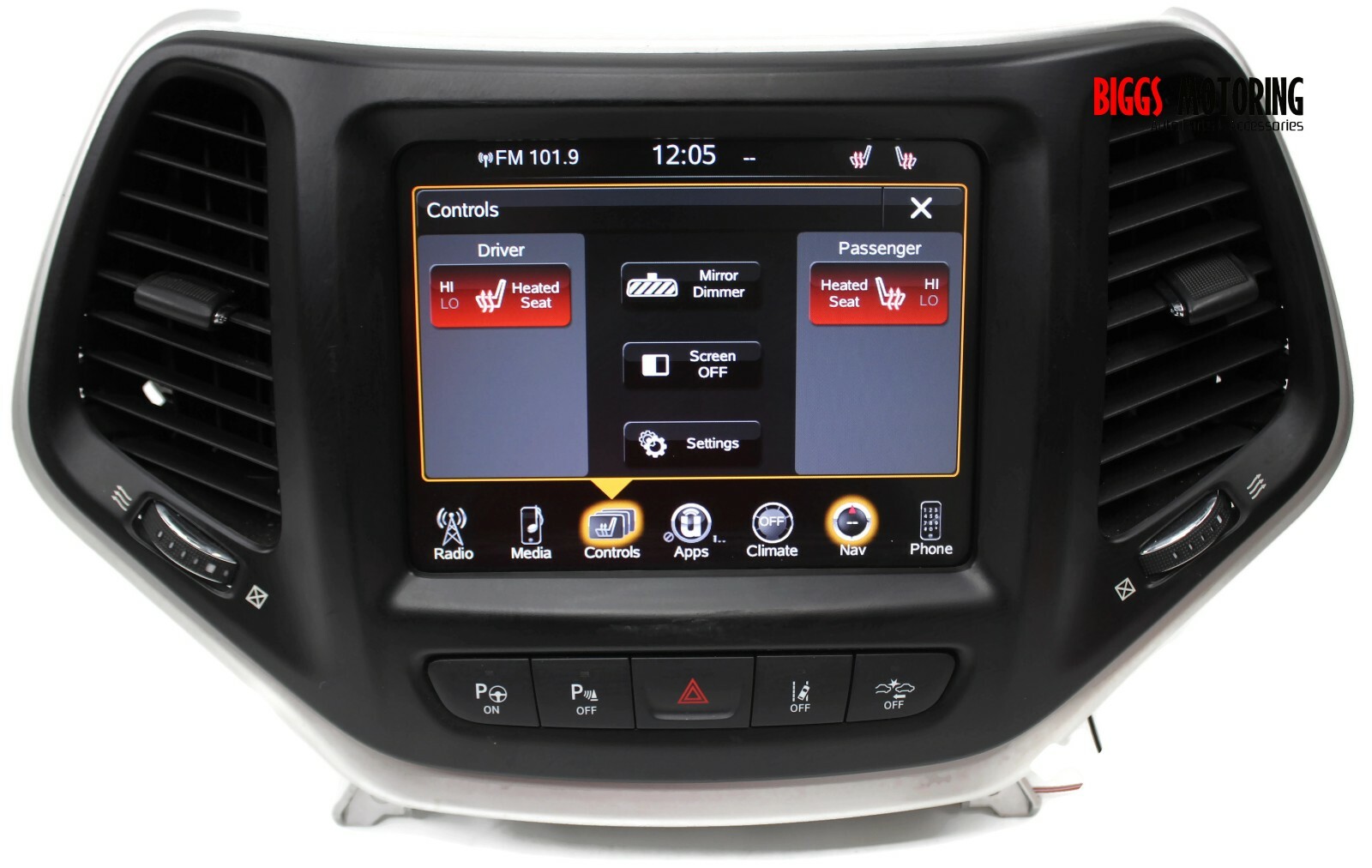 2014-2017 Jeep Cherokee Uconnect Touch 8.4 Display Screen 68238621AF +CODE 0510