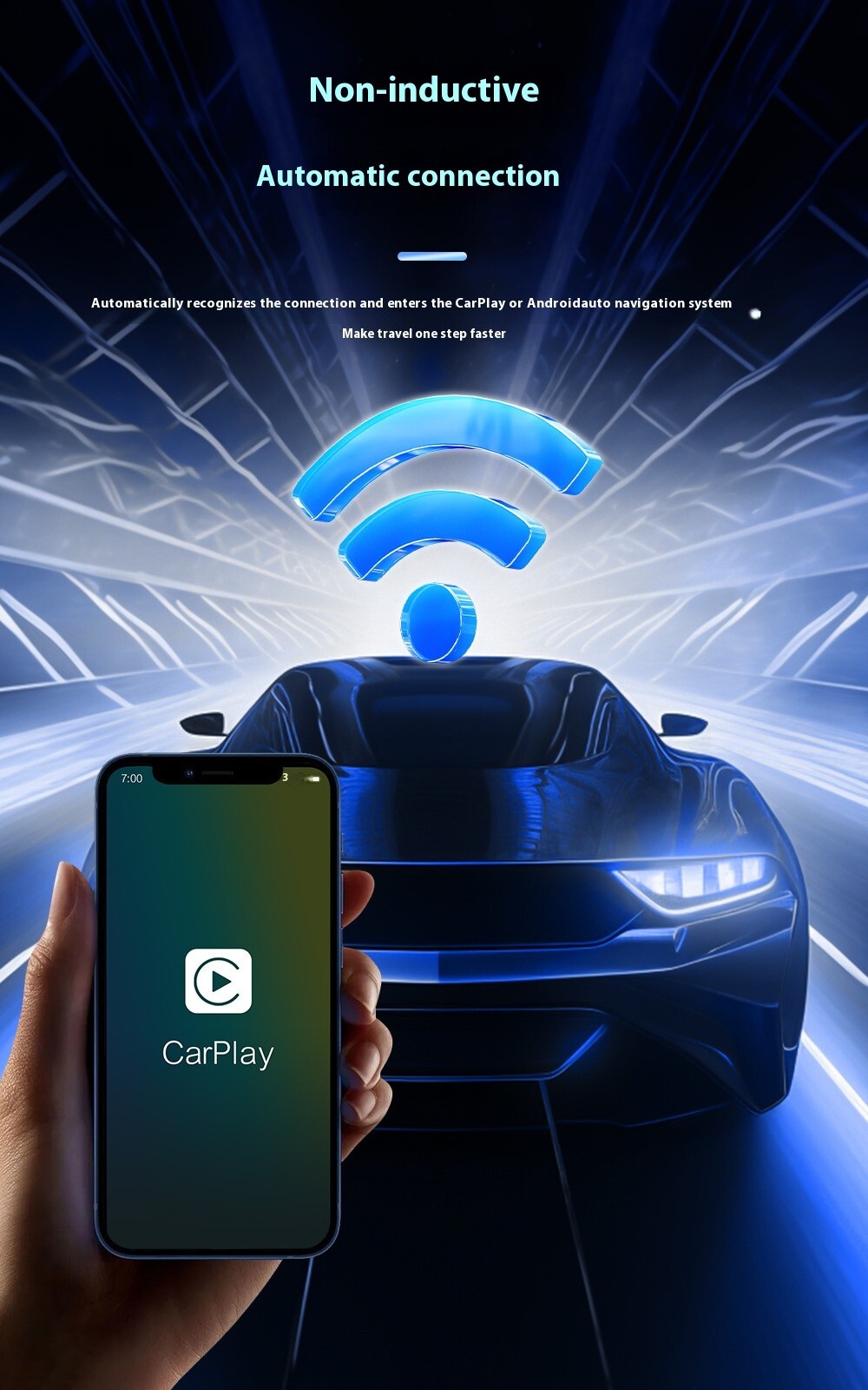 Carlinkit 3in1 Wireless CarPlay AI Box HDMI Adapter Auto Bluetooth WIFI Android