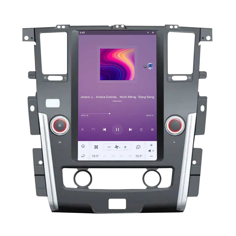 13.6″HD Car Stereo for Nissan Patrol SE 2012-2019 Silver GPS Navigation BT Music