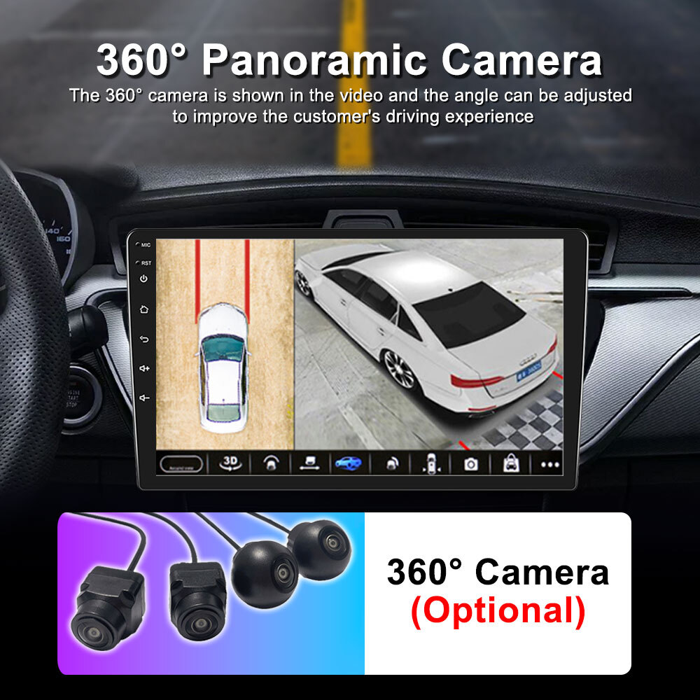 Universal 9″10.1″Car Video Player GPS Navi Touchscreen Wireless Carplay RDS DSP