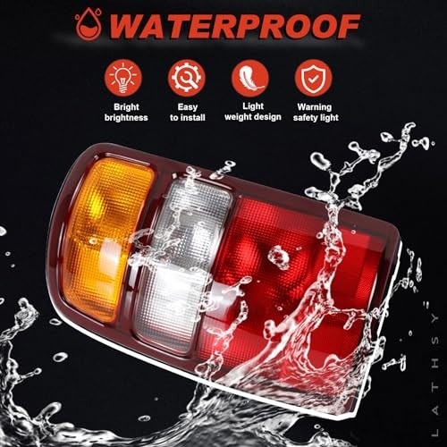 Tail Lights Compatible With 2000-2006 Chevy Tahoe Suburban GMC Yukon Red Edge