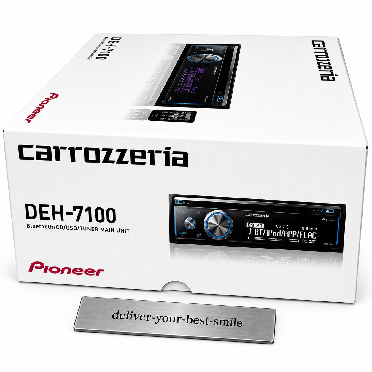 Pioneer Carrozzeria DEH-7100 1DIN Car Audio CD USB Bluetooth Brand New Japan
