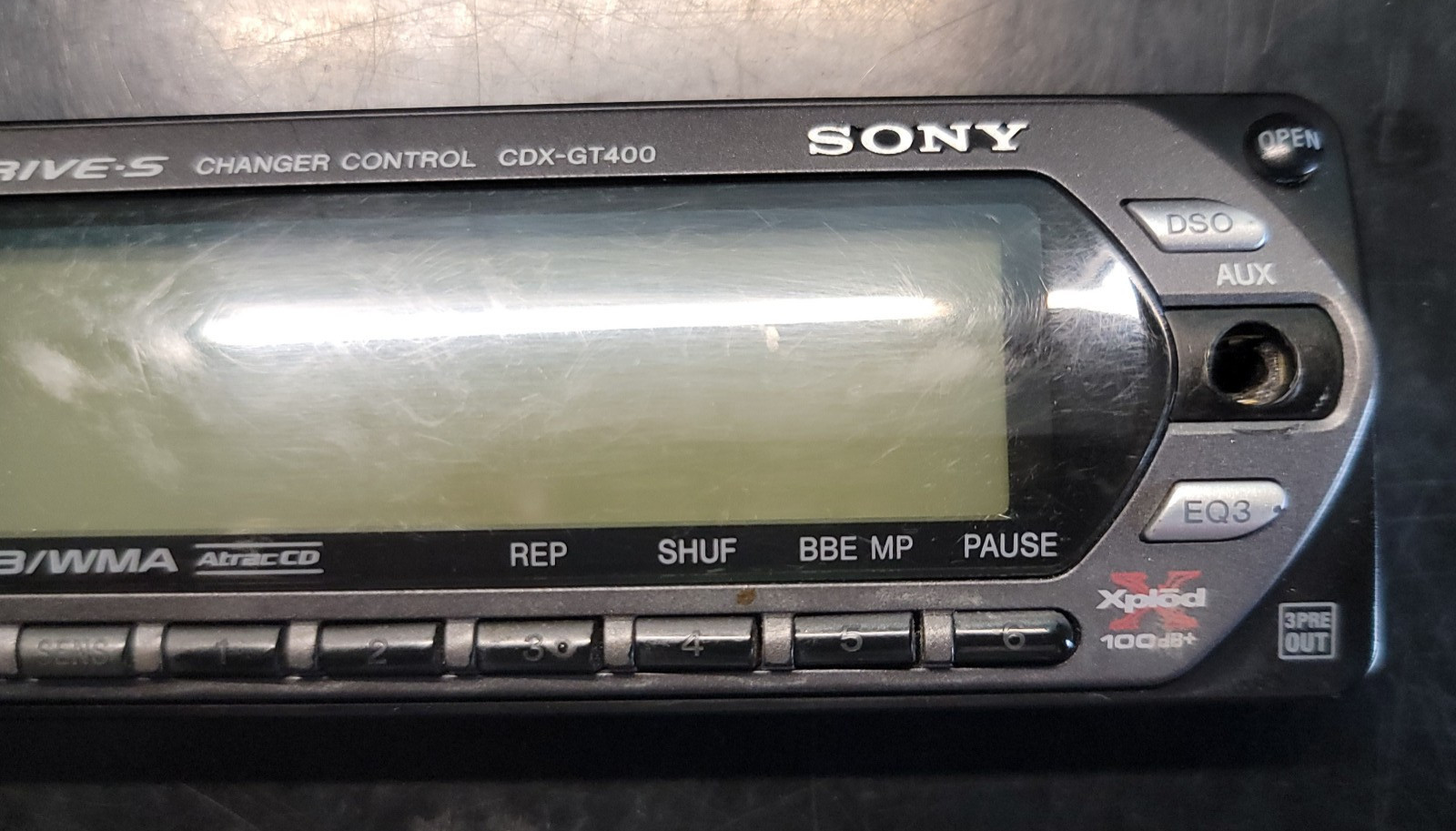 Genuine NOS Sony CDX-GT400 CD Player FACEPLATE ONLY