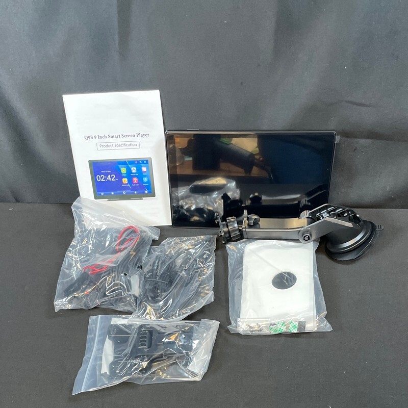 Q95 Black 9 Inch Stereo Smart Screen Player For Car 4K Dash Cam