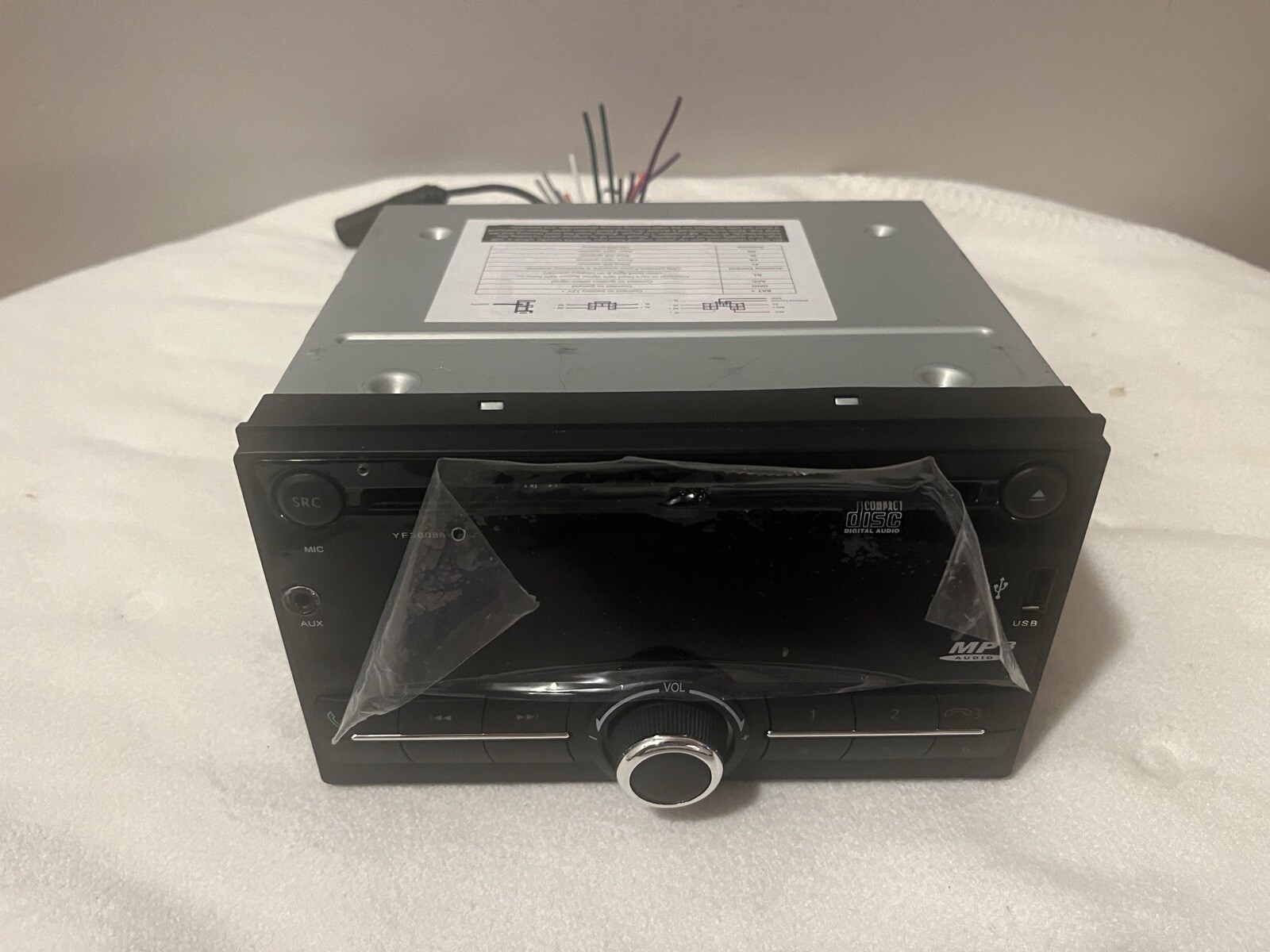 KEiiD Double Din Car Stereo Receiver CD Player +Bluetooth FM/AM Radio KD-D02 NEW