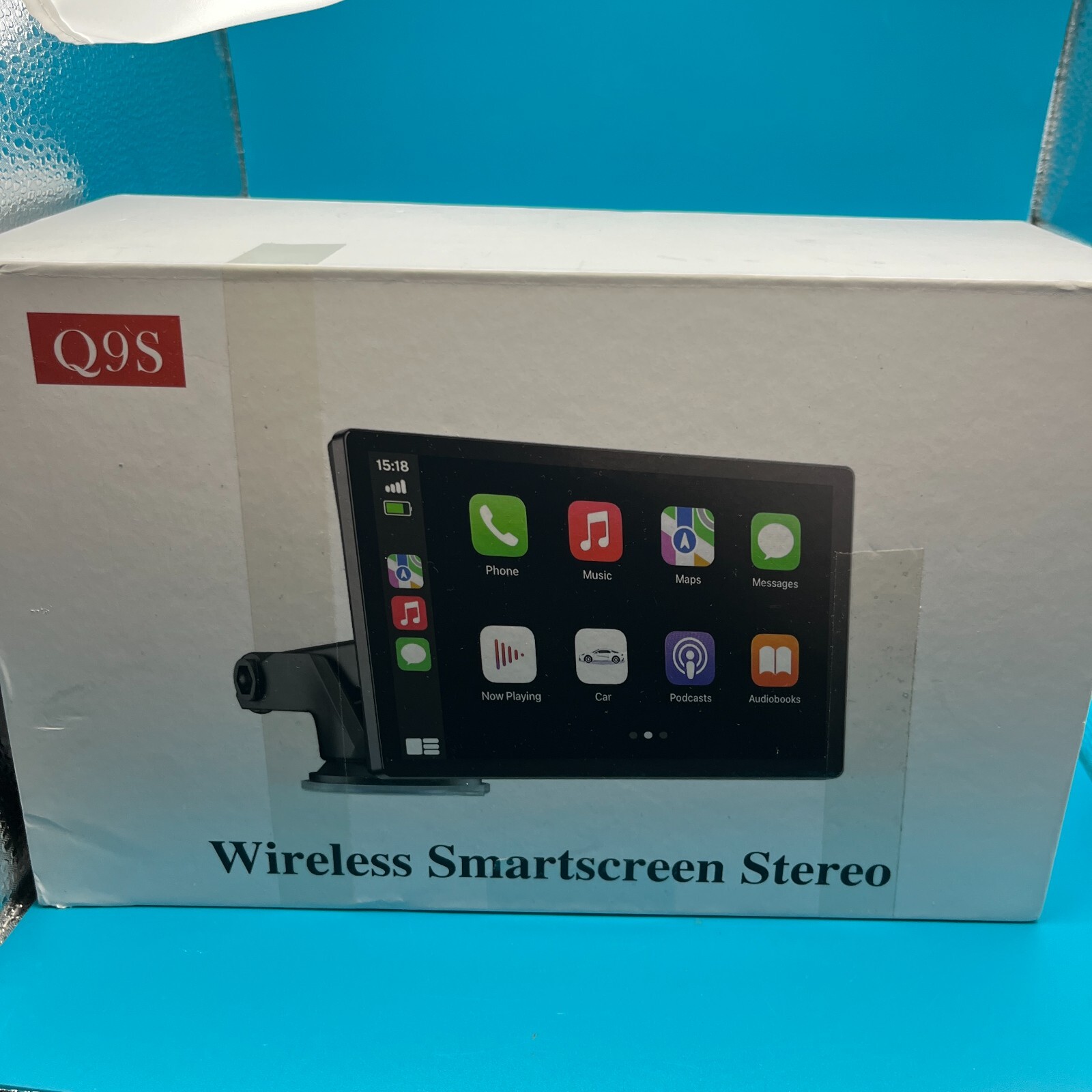 Hauxiy Q9S Smartscreen Stereo Wireless Bluetooth 9″ Touch Display New Open Box