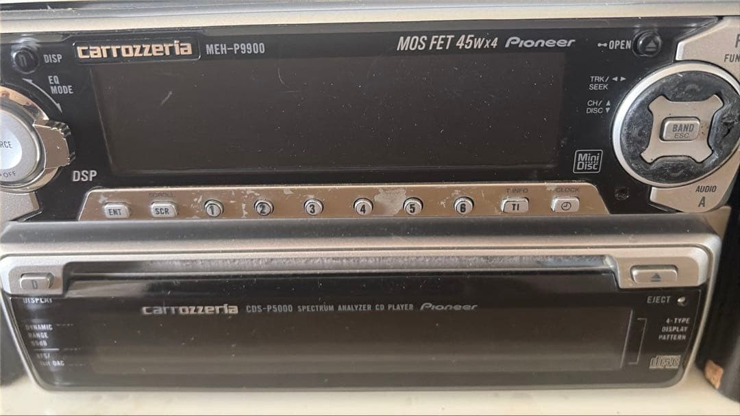 Pioneer Carrozzeria MEH-P9900 CDS-P5000 2DIN Car Audio CD MD Player Equalizer
