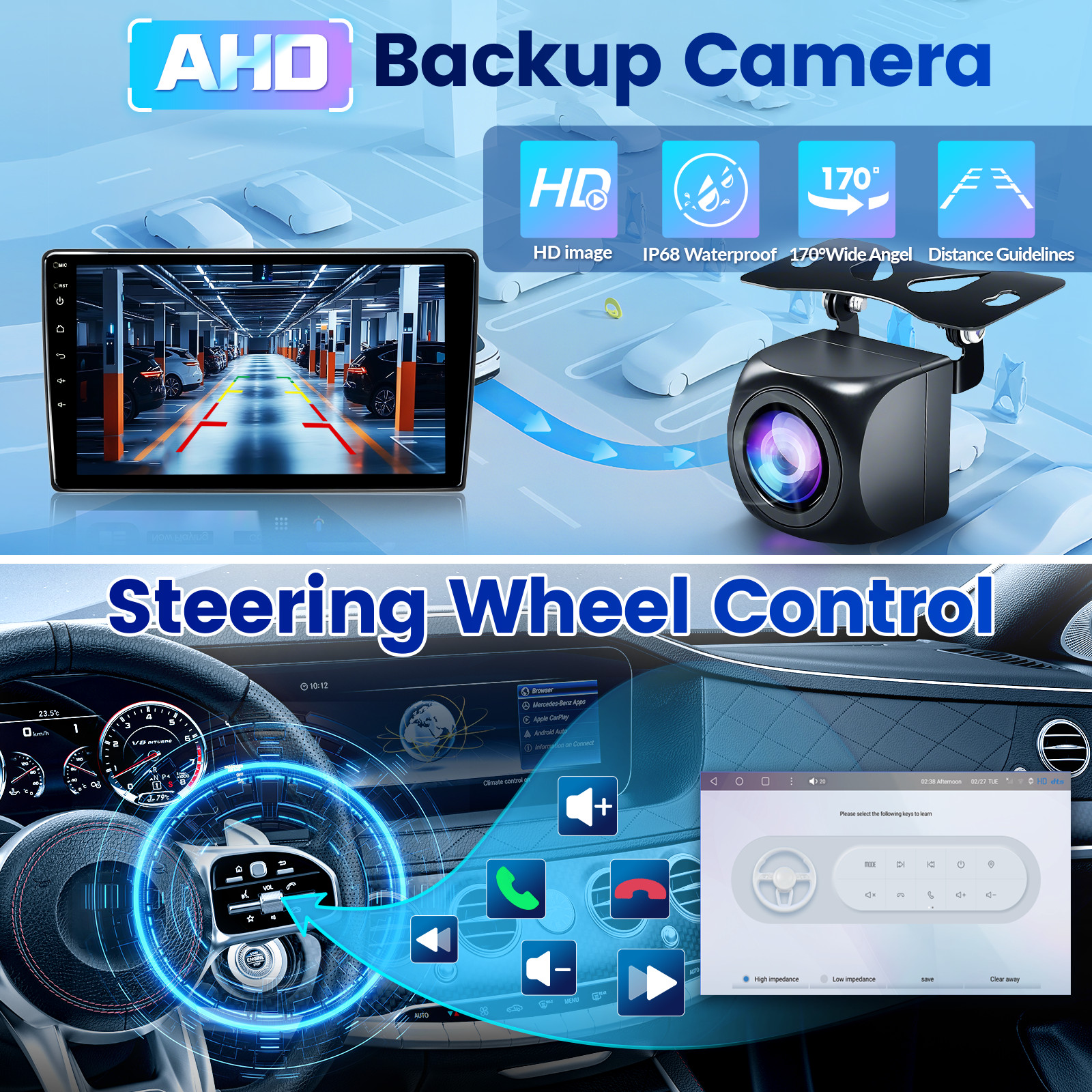 2+32GB 9.7in Android 13 Car Stereo Radio GPS Carplay For Ford Mustang 2010-2014