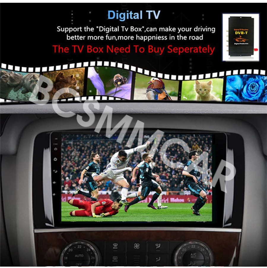 Single Din 9″ Touch Screen Car Stereo Bluetooth Radio Unit Android 13 Carplay
