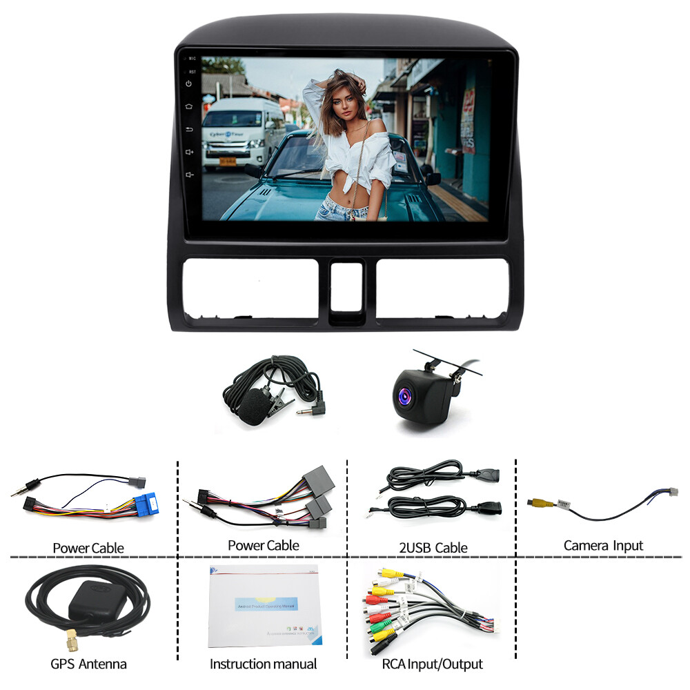 For 2002-2006 Honda CR-V CRV Android 13 Apple CarPlay Car GPS NAVI Stereo Radio