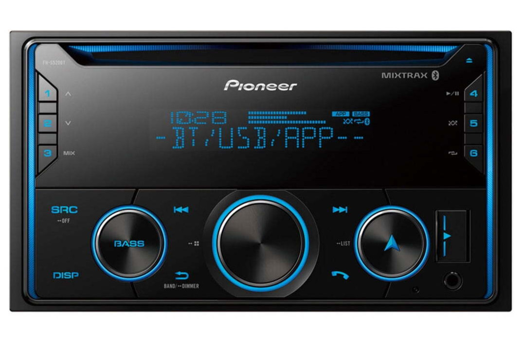 Pioneer FH-S520BT Double DIN Car Stereo Receiver with Bluetooth CD USB AUX AM/FM