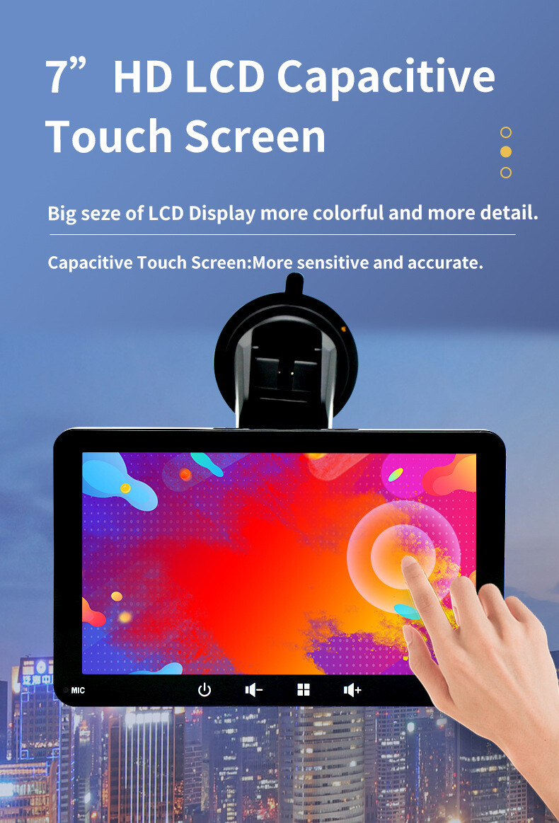 7″ Portable Wireless Car Stereo Bluetooth Radio HD Touchscreen Airplay FM/USB/TF