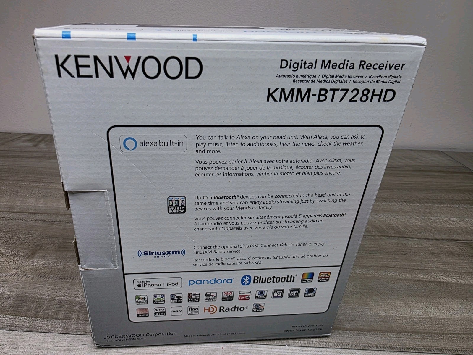 Kenwood KMM-BT728HD 4V PREOUT II 13-band EQ II HD Radio II Mp3/USB II BLUETOOTH