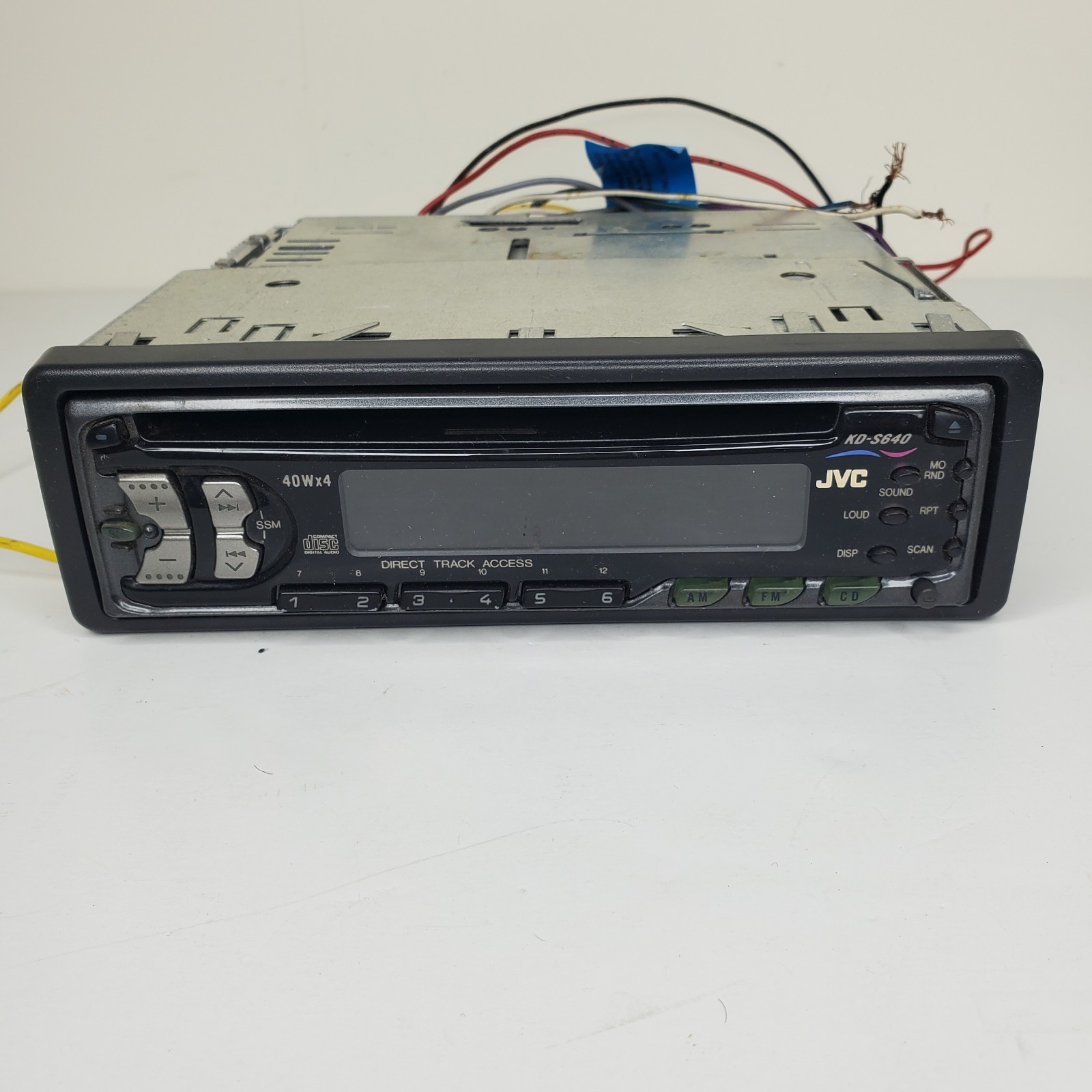 JVC KD-S640 CD Player In Dash Receiver Parts Only