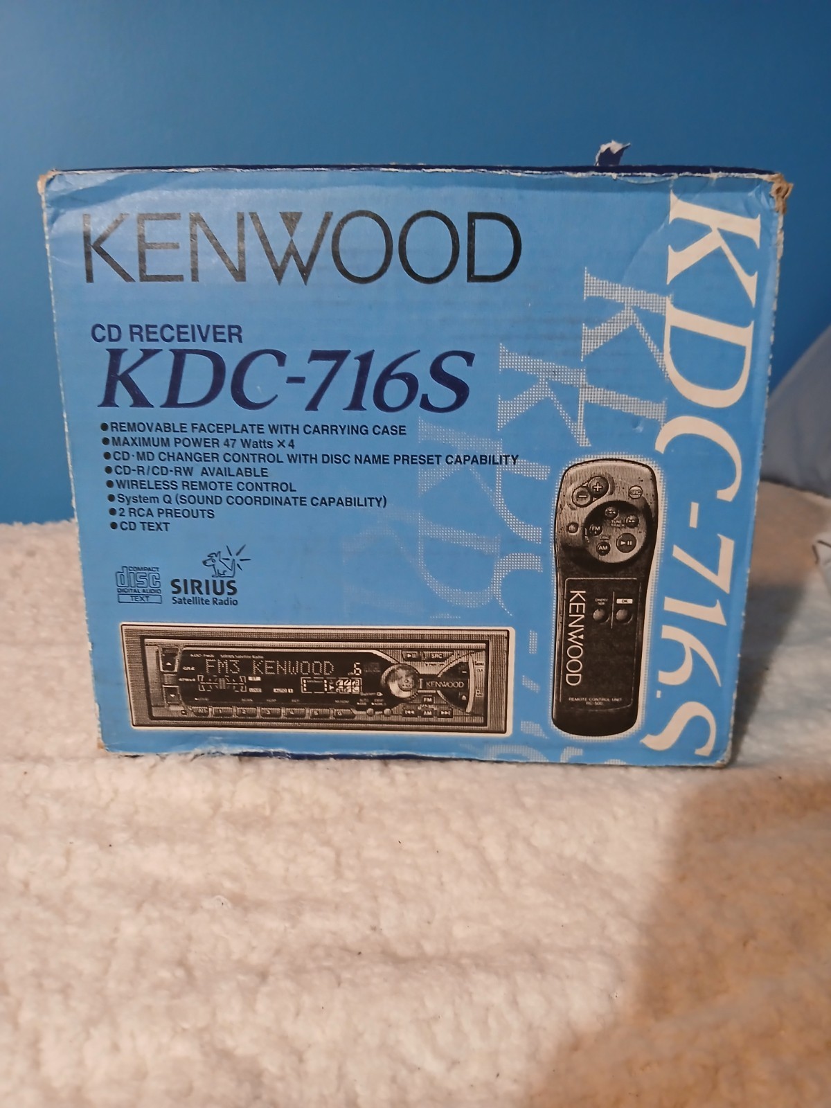 Kenwood KDC-716S Receiver, Remote, Instruction Manual, Complete, In Box, Rare