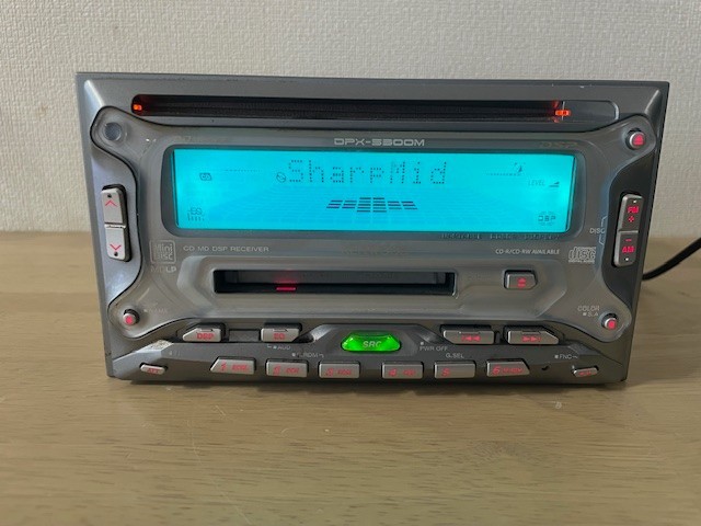 Kenwood DPX-5300M 2DIN Car Audio CD MD Player Operation Confirmed Very Good