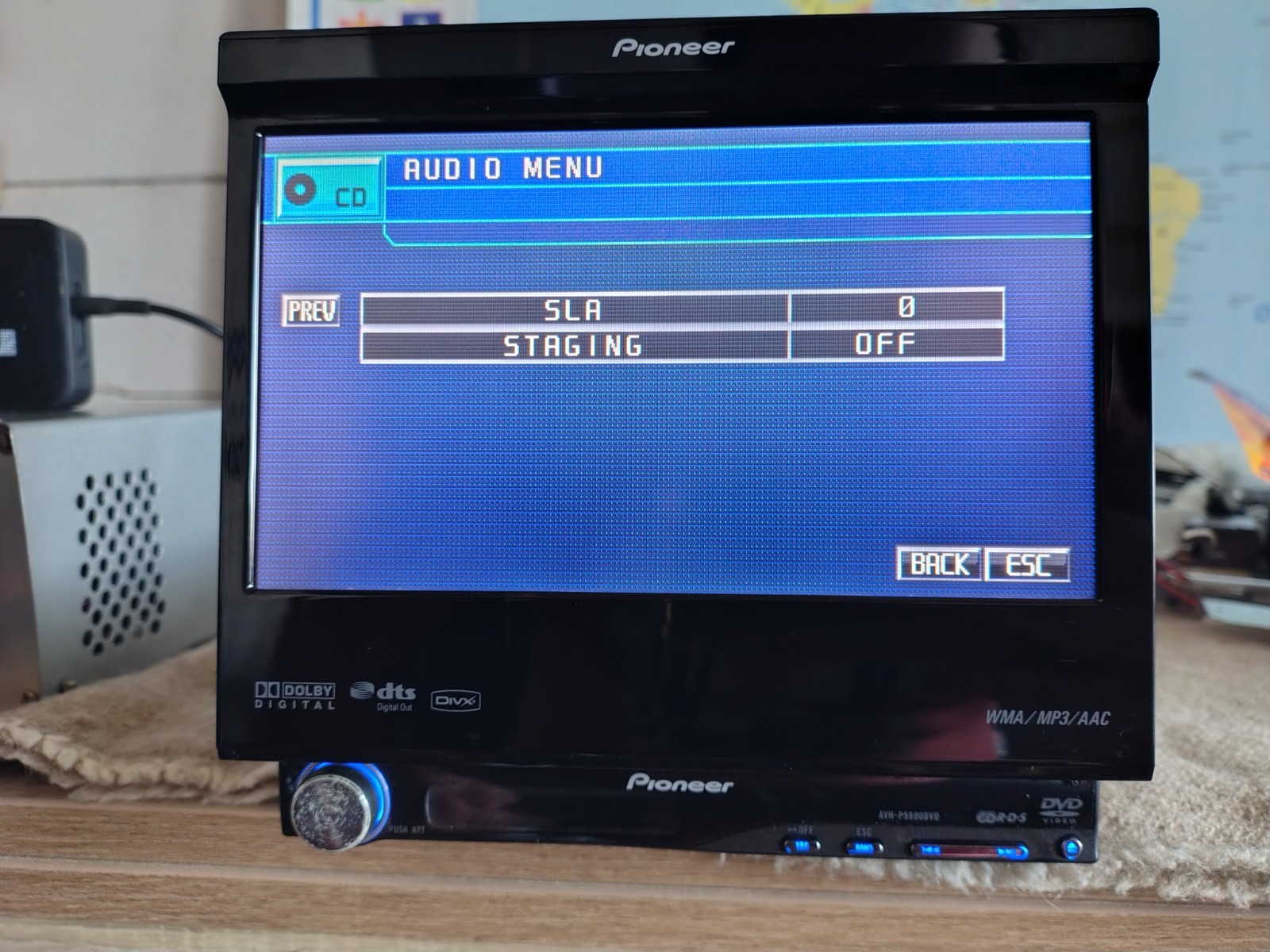 Pioneer AVH P5900DVD Car Stereo CD/DVD Player In Dash Receiver Fully Working