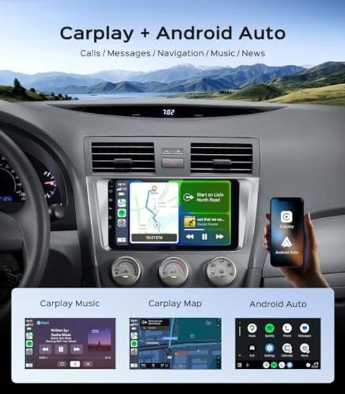 64G Car Stereo Radio for Toyota 9 Inch IPS HD Touch Screen Camry 2007-2011