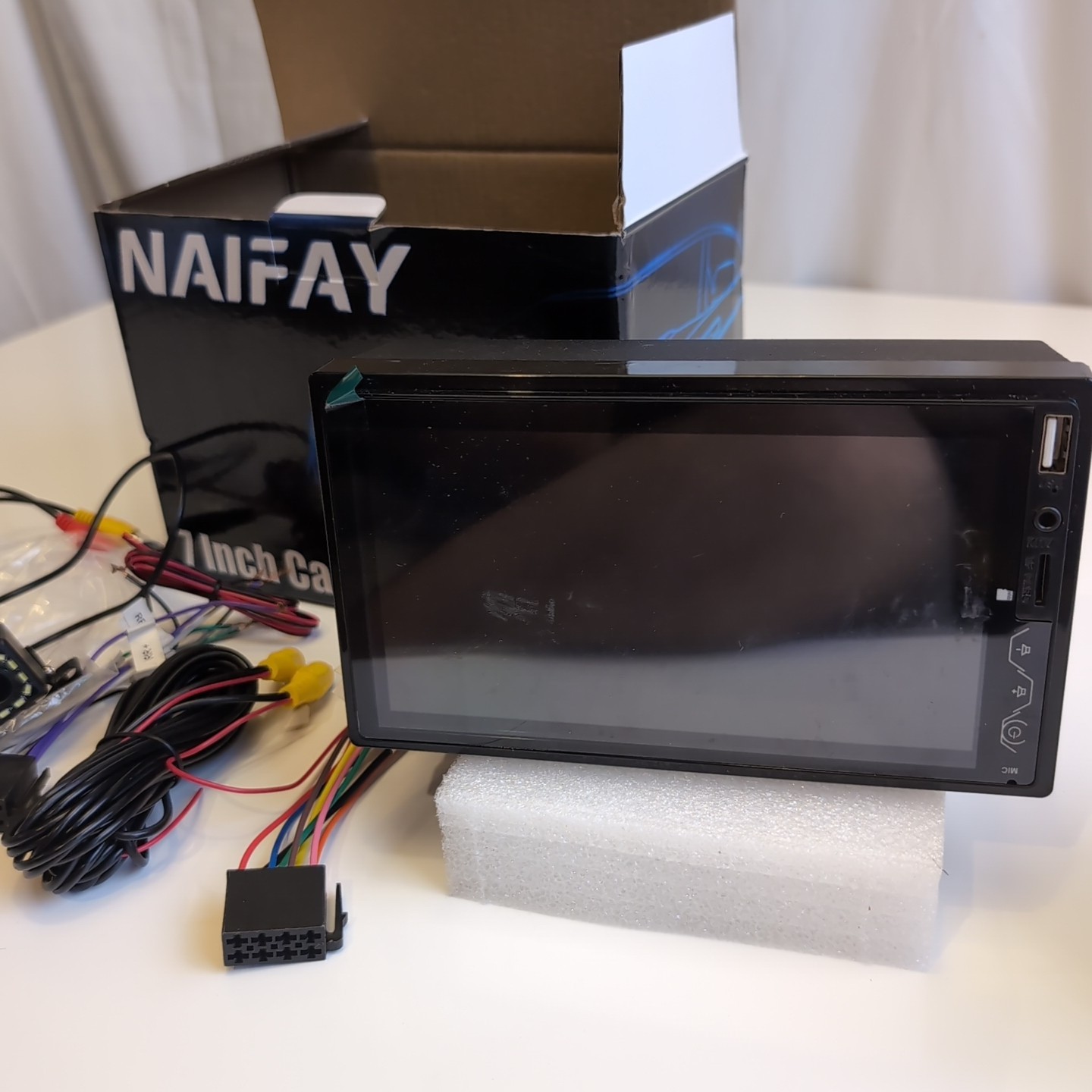 Naifay Double DIN Car Stereo No Manual 7 In Open Box