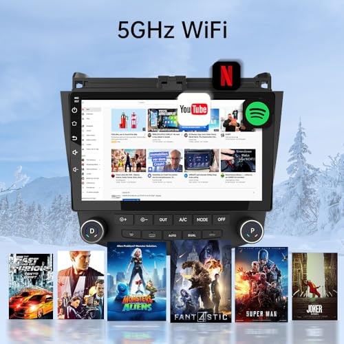 4Core 64GB Car Radio Stereo Android 13 for Honda 2GB+64GB with Backup Camera