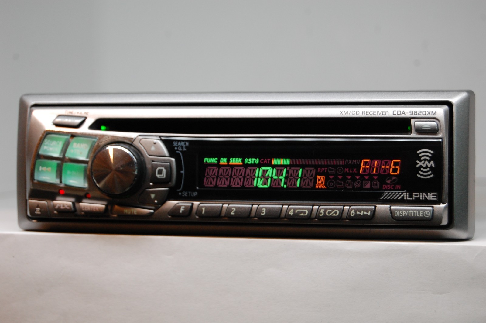 Vintage Alpine CDA-9820XM AM/FM/CD player car stereo w/Bluetooth Ferrari Lambo