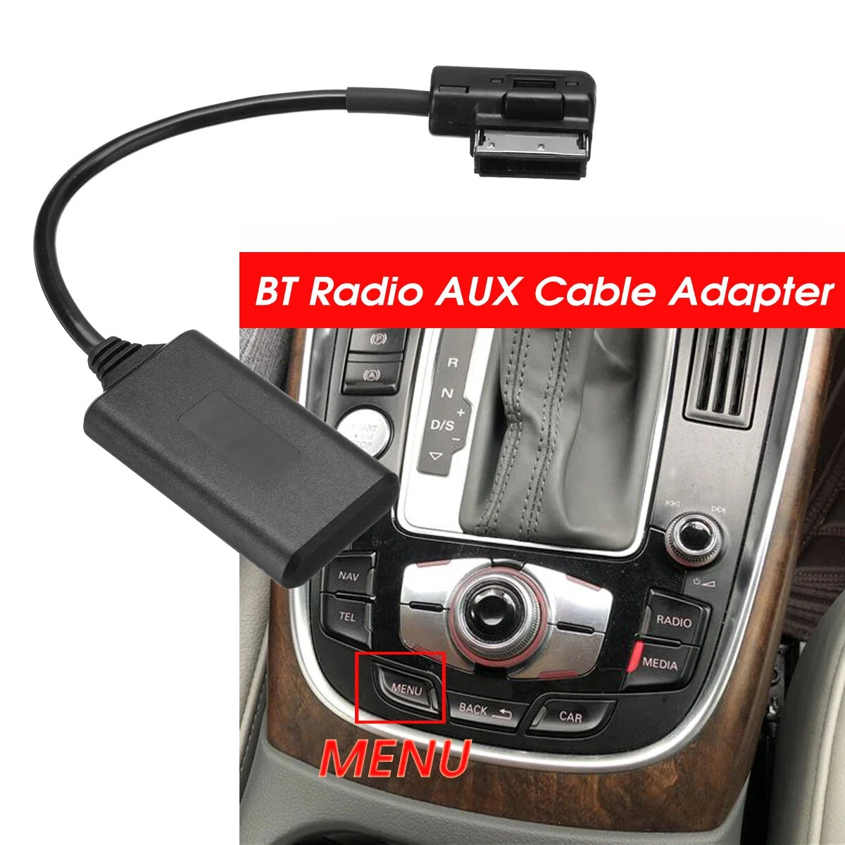 Car AMI Multimedia Bluetooth Audio Cable for Audi Q5 A5 A7 R7 S5 Q7 A6L A8L A4L