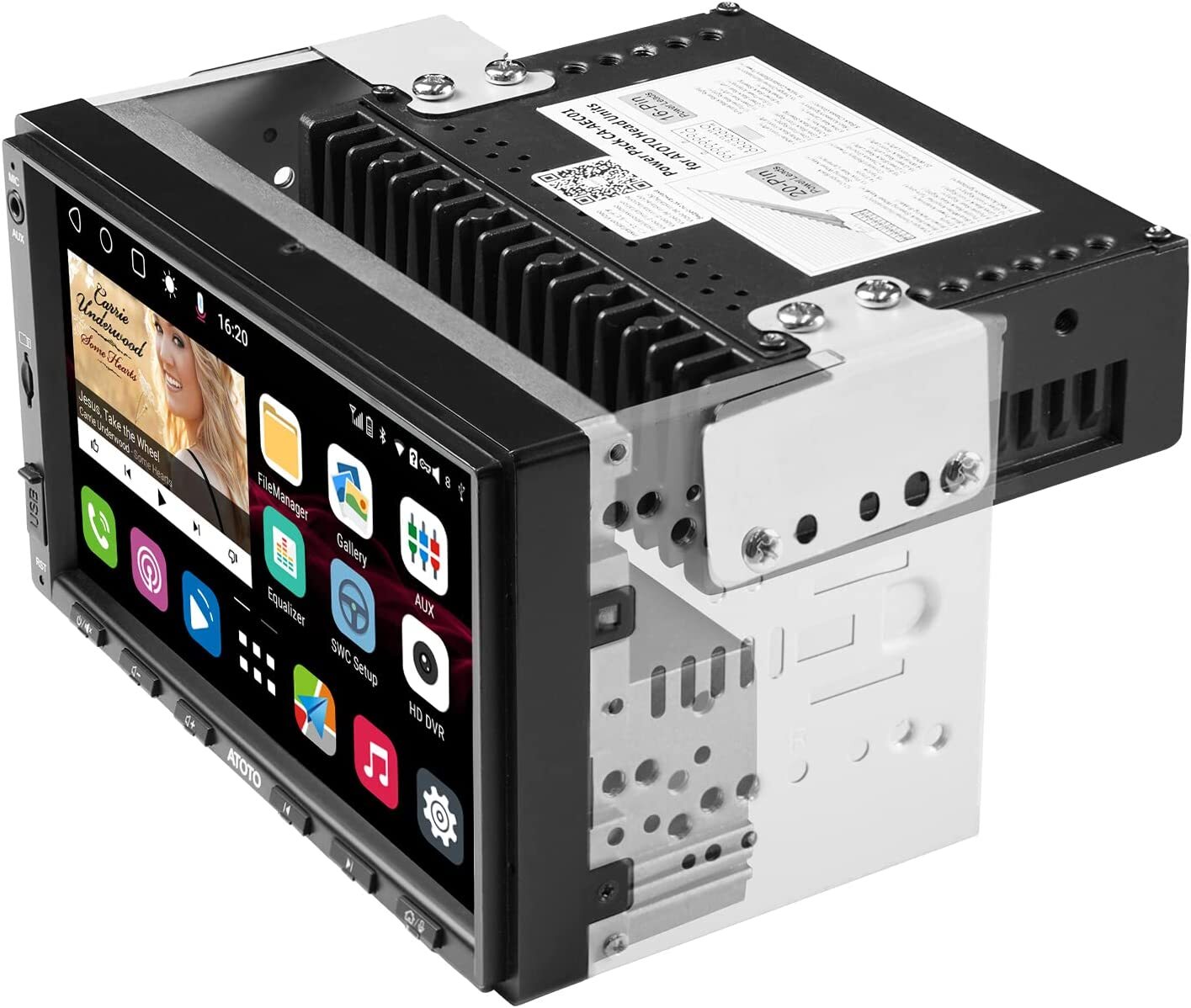 ATOTO S8 Standard 7IN 2DIN Android Car Stereo-3+32G with 400W Car Amplifier,2/4Ω