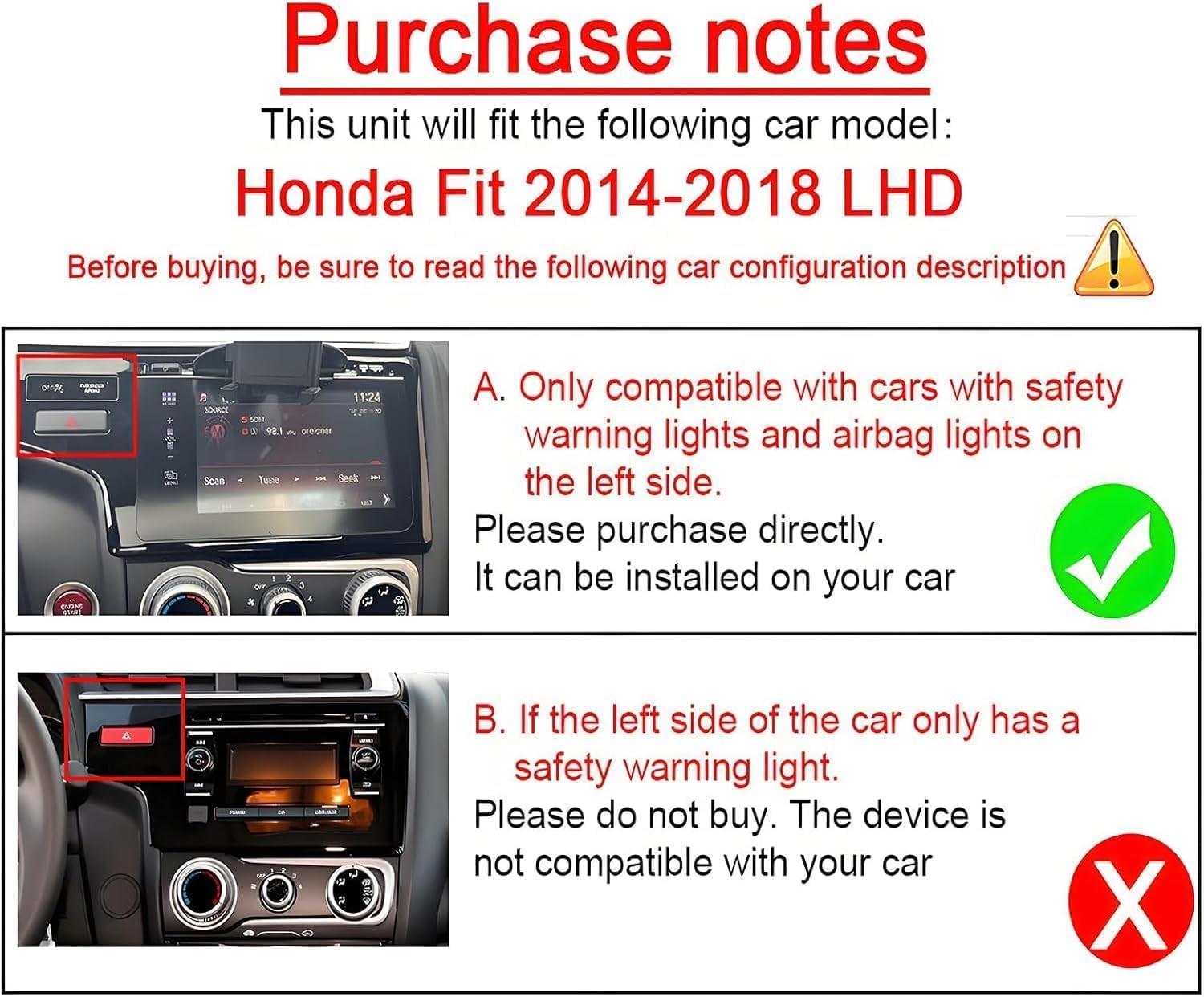 9 Inch Android 13 Car Stereo for Honda Fit 20142018 IPS HD Touch Screen Doubl…