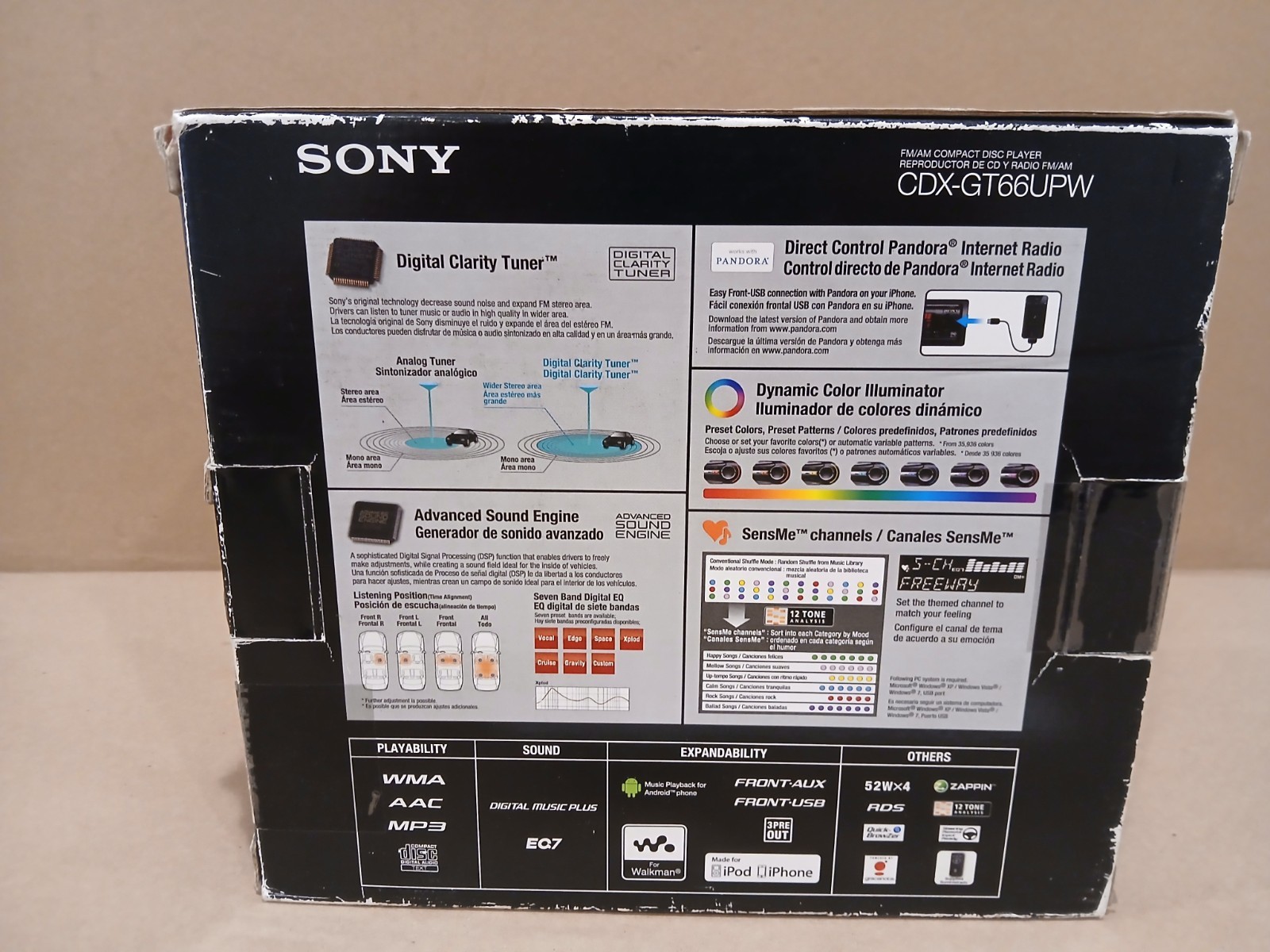 Sony CDX-GT66UPW Car CD Player USB AUX iPod New ( Open Box )
