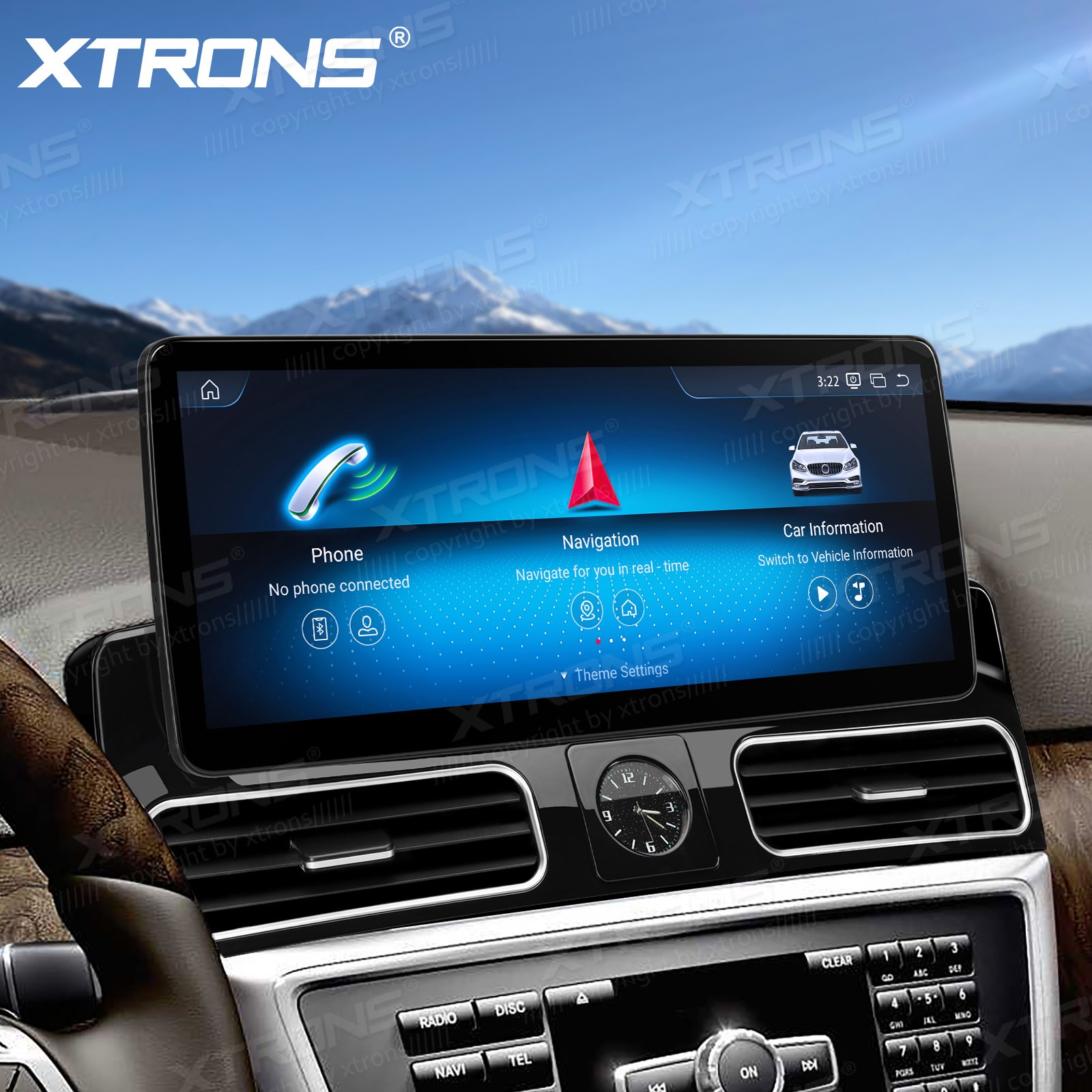 12.3″ Android 14 GPS Navigation for Mercedes ML W166 GL X166 8GB 128GB 2K Screen