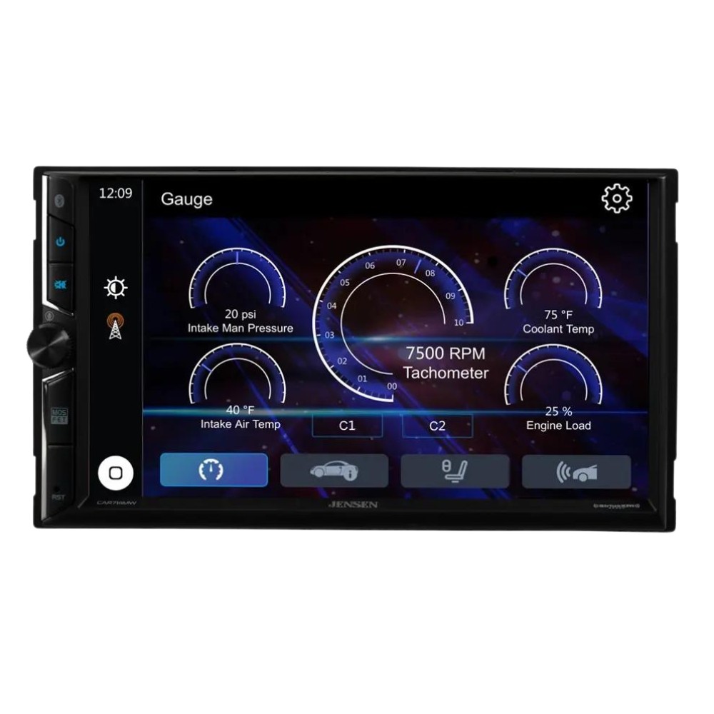 Jensen CAR714MW 7″ 2-DIN Multimedia W/ Bluetooth, CarPlay/Android Auto
