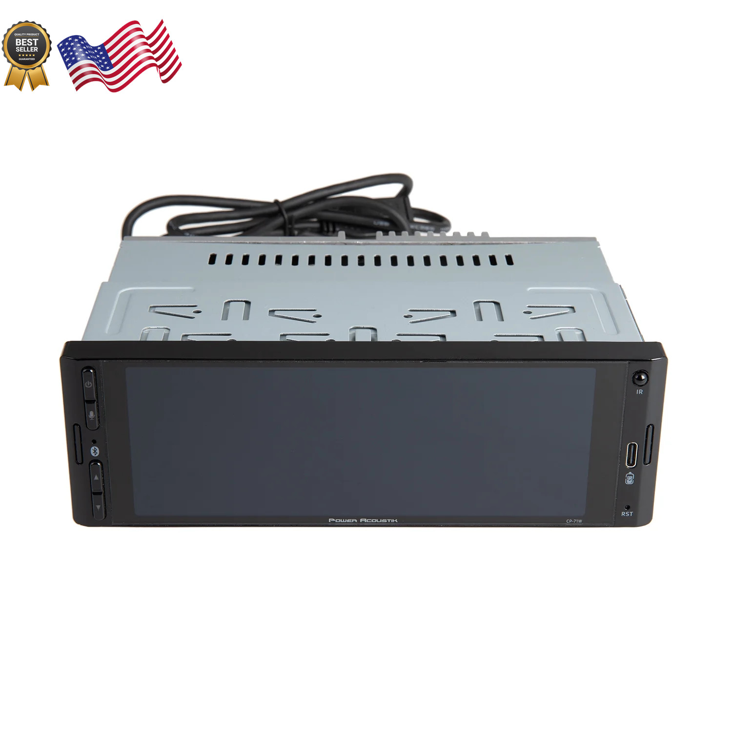 Power Acoustik CP-71WA Single DIN 6.5″ Color Touchscreen Car Stereo w/Bluetooth