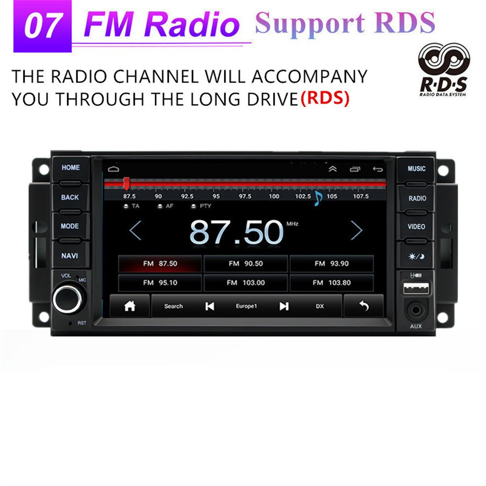 Car Stereo Radio GPS Player WIFI BT For Carplay FFit For Jeep Compass 2010-2016