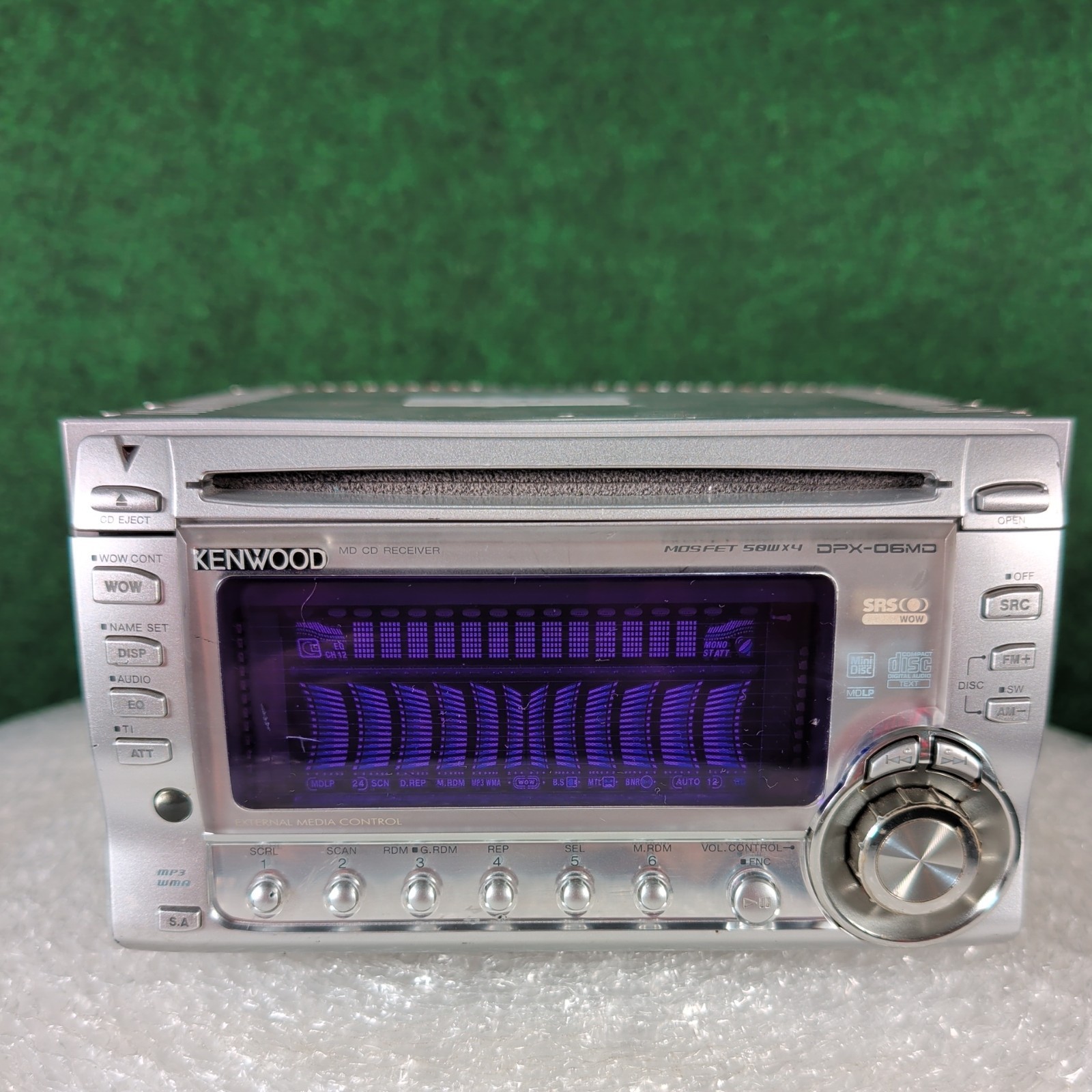 KENWOOD DPX-06MD 2DIN Car Audio CD MD Player JDM Tested video