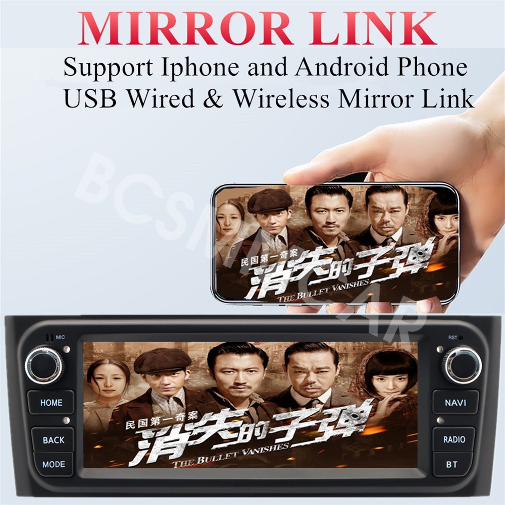 1 Din Touch Screen Car Stereo Player For Fiat Grande Punto/Punto/Linea 2007-2015
