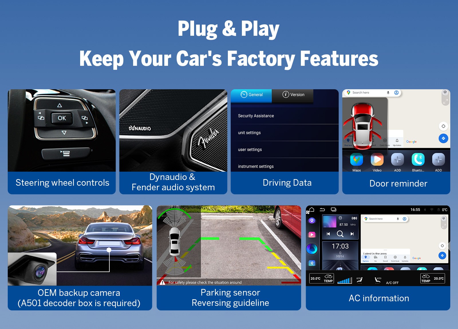 For VW Golf Jetta Passat 9″ wireless Android 13 CarPlay Car Stereo Radio CAN Bus