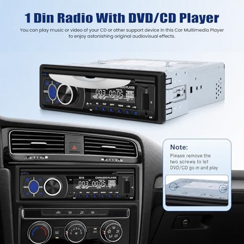 Single Din Car Stereo with Double BT Voice Assistant Find Car P3-support DVD
