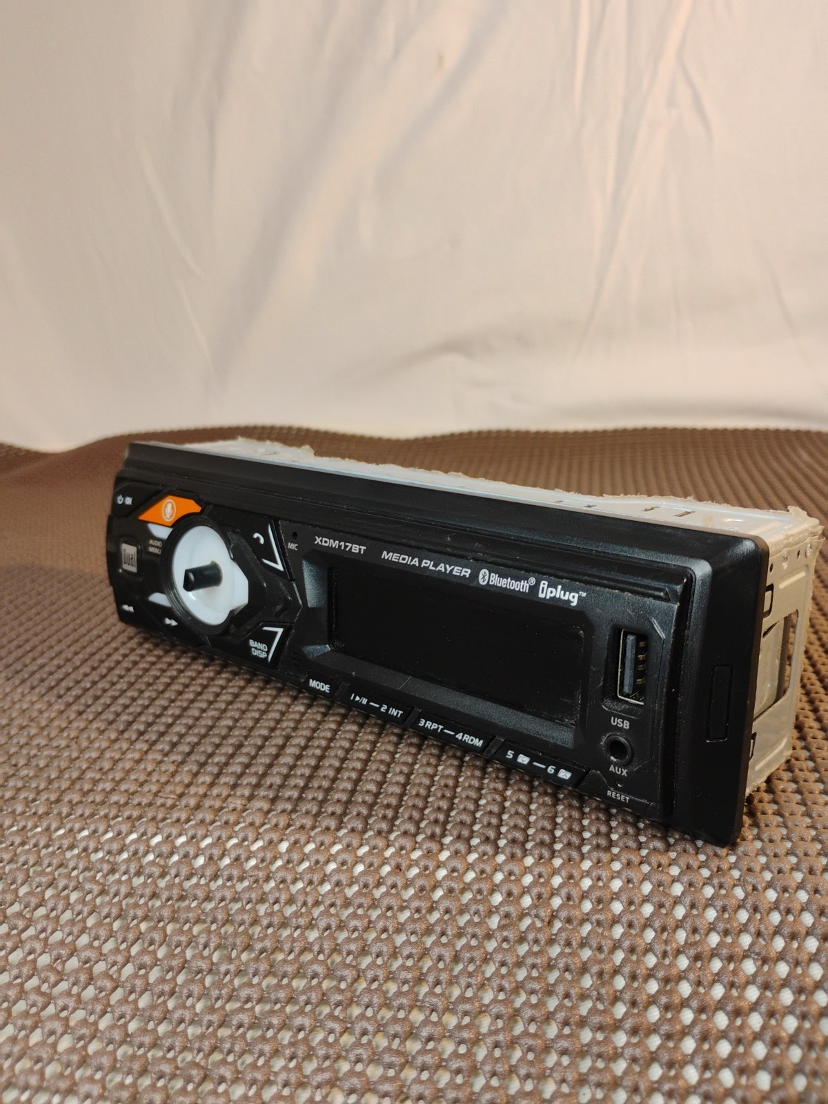 🔥Dual Electronics XDM17BT Single DIN Car Stereo USB & Aux untested