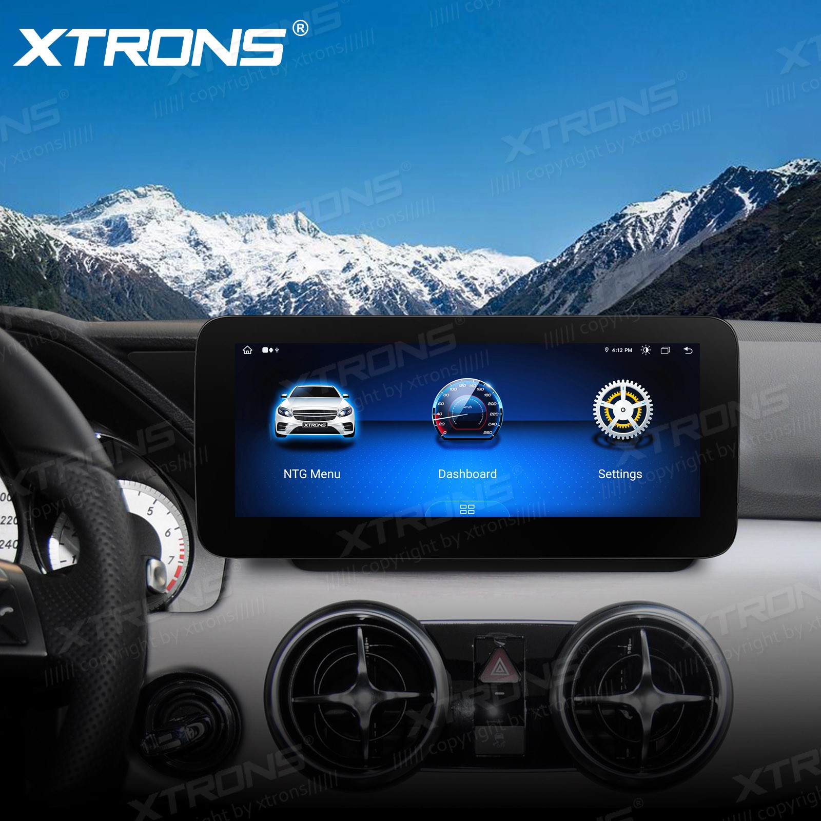 10.25” CarPlay For Benz X204 2013-2015 NTG 4.5 Android 14 Stereo Radio GPS Navi