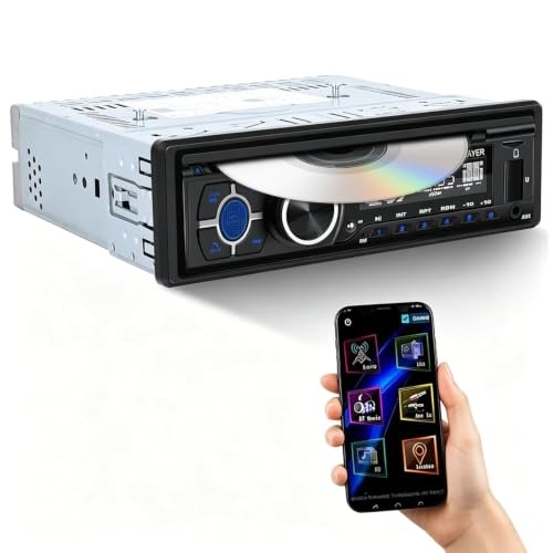 Single Din Car Stereo with Double BT Voice Assistant Find Car P3-support DVD