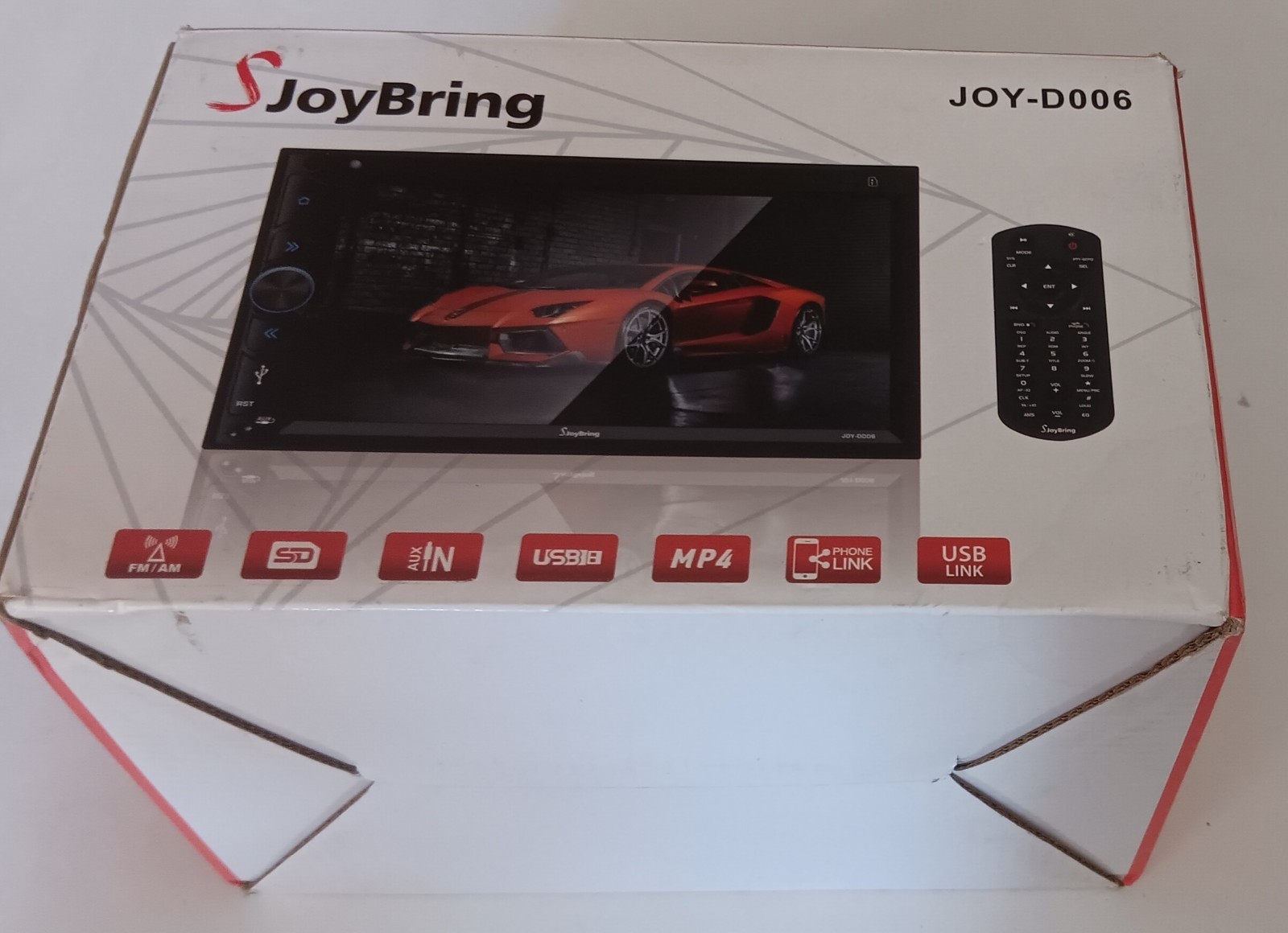 JoyBring JOY-D006 Double Din Touchscreen Stereo 7″ HD LCD W/Remote & hardware