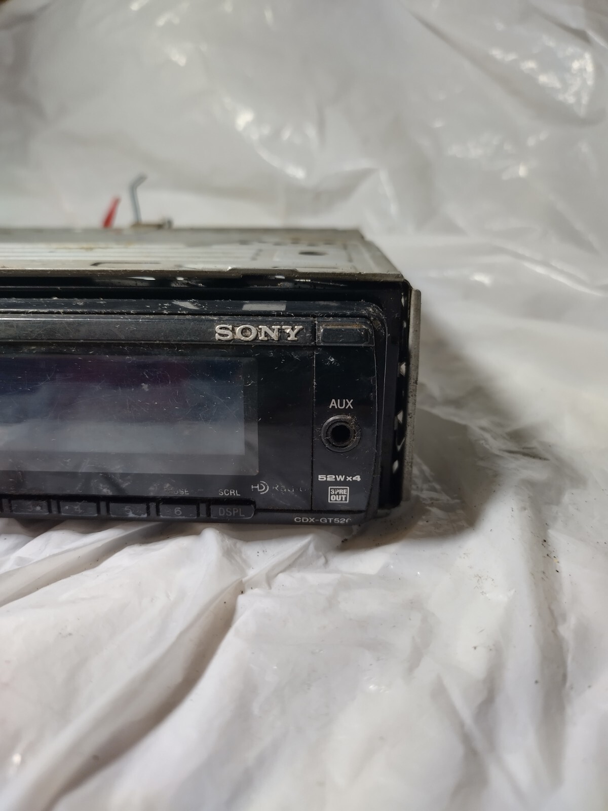 Sony CDX GT520 CD Player Radio condition unknown sold as is