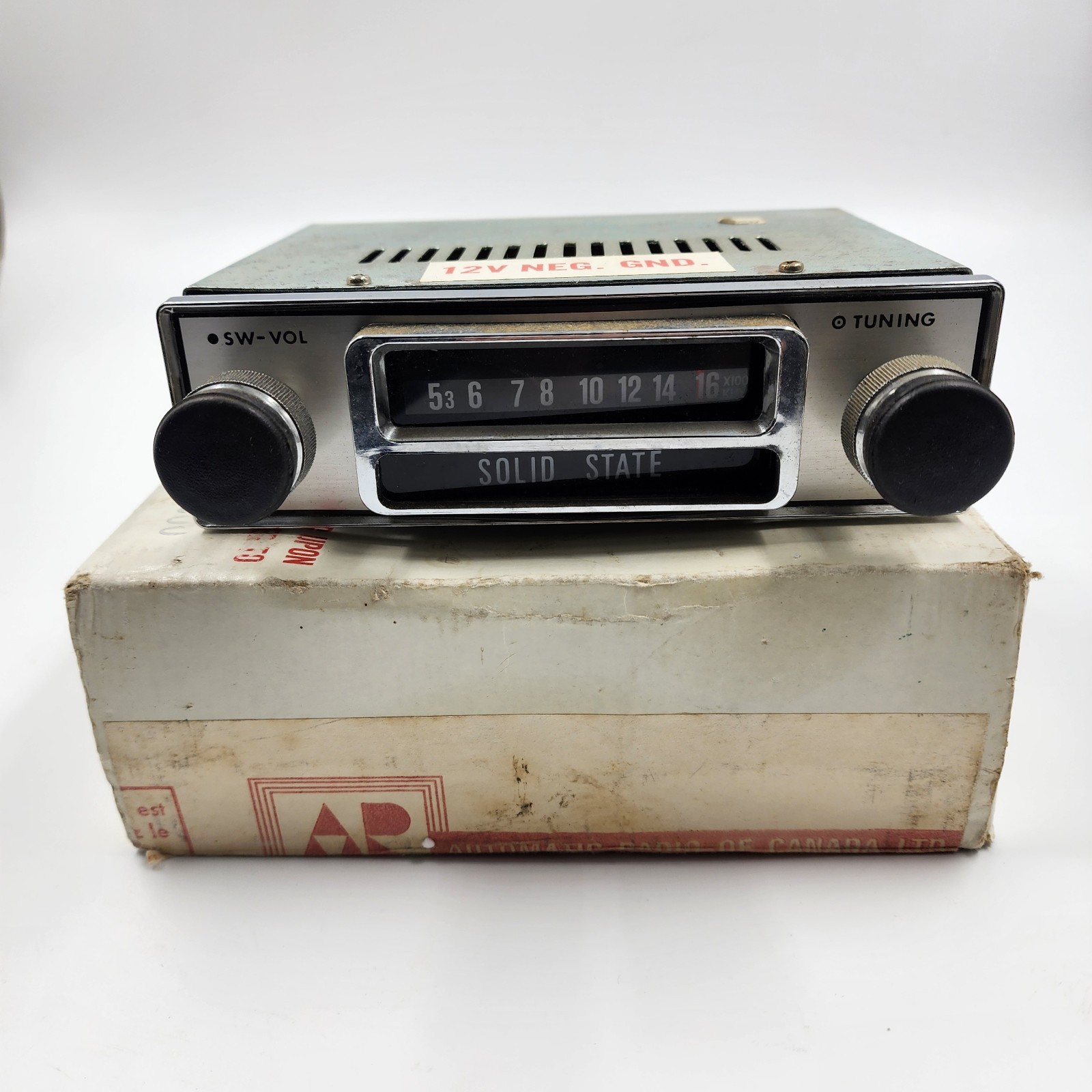Vintage Automatic Car Radio TMA-1550-V Universal Solid State 12V Hong Kong