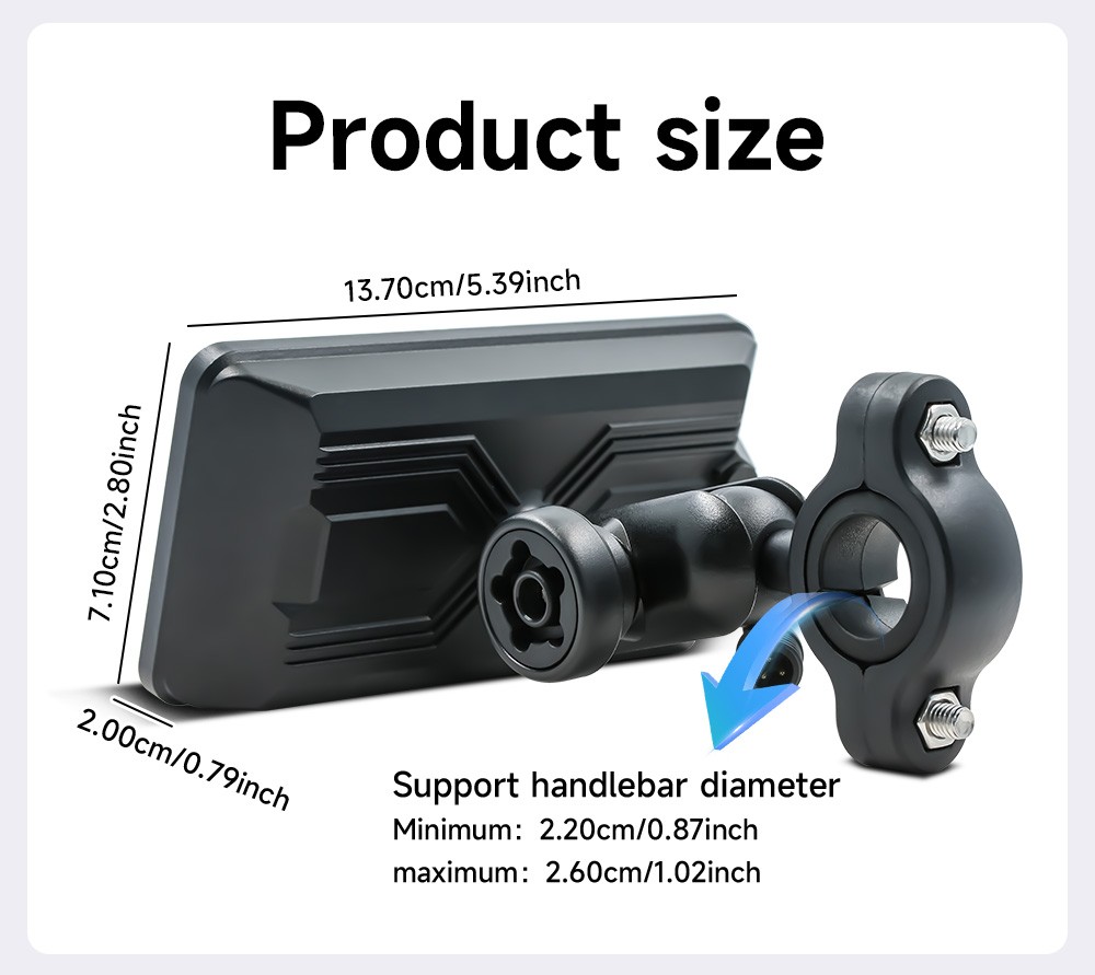 5″ Waterproof Motorcycle Navigator Portable Wireless CarPlay Android Auto Screen