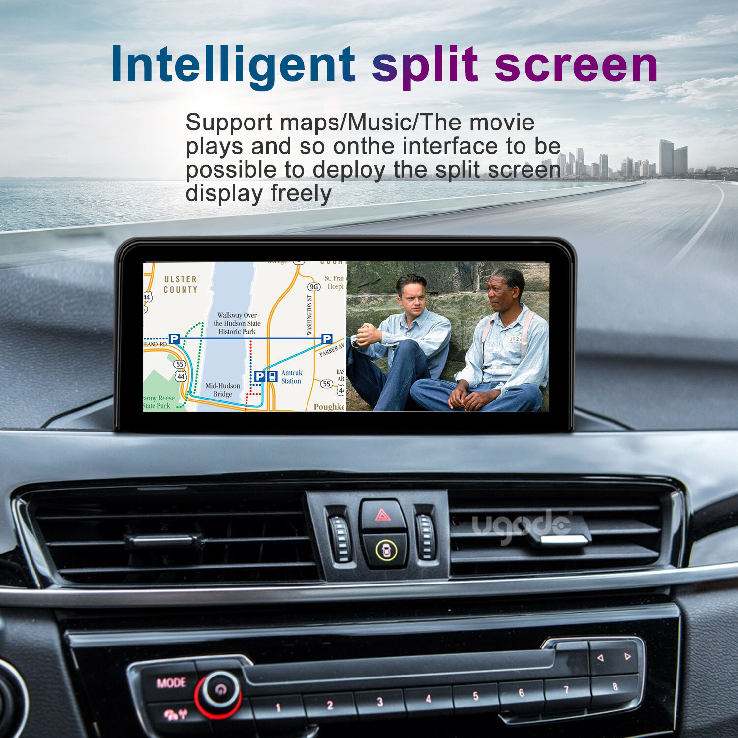 Ugode 10.25inch 8+128G Android13 Screen UPGRADE CARPLAY BMW X1 F48 2016-2017 NBT