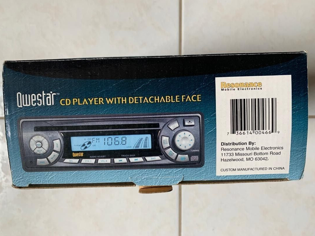 Qwestar CD Player With Detachable Face – BRAND NEW !!!!