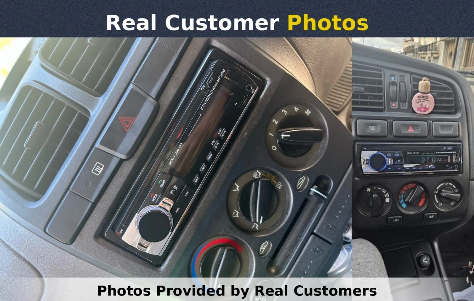 Bluetooth Car Stereo Audio In-Dash FM Aux Input Receiver SD USB MP3 Radio Player