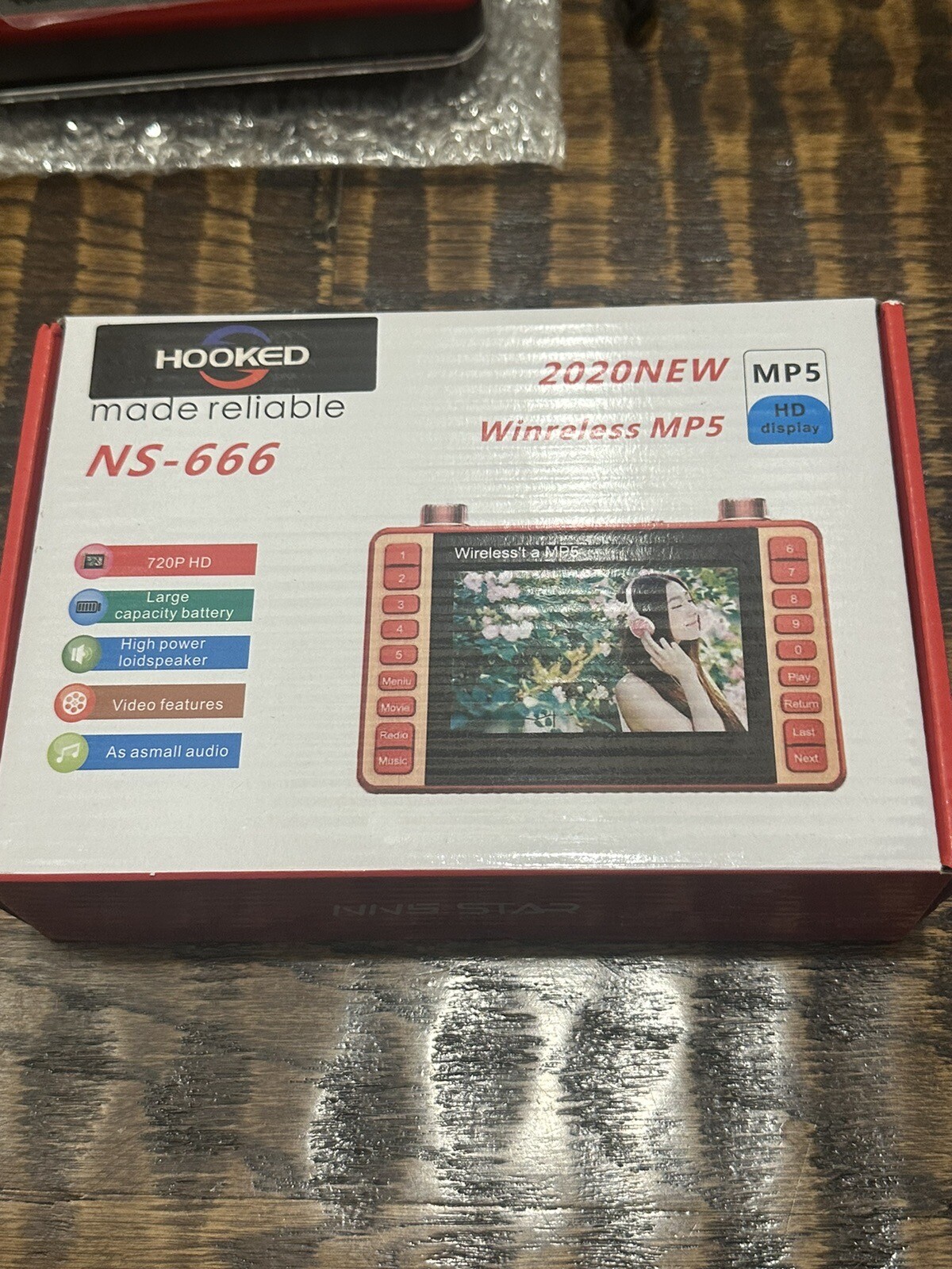 NNS Star Hooked NS-666 Wireless MP5 Player 4.3Inch 720P HD Display
