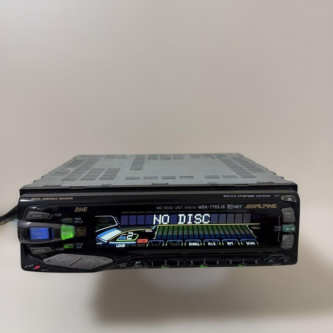ALPINE MDA-7755JS MD Player Car Audio Head Unit Tested Rare OEM From Japan